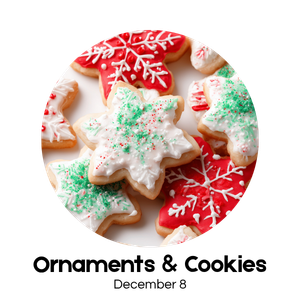 Ornaments & Cookies circular class artwork